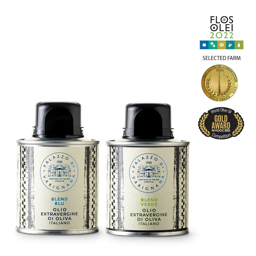 SPECIAL PACKS - ExtraVirgin Olive Oil 2 BLUE + 2 VERDE Blends - 100ml cans